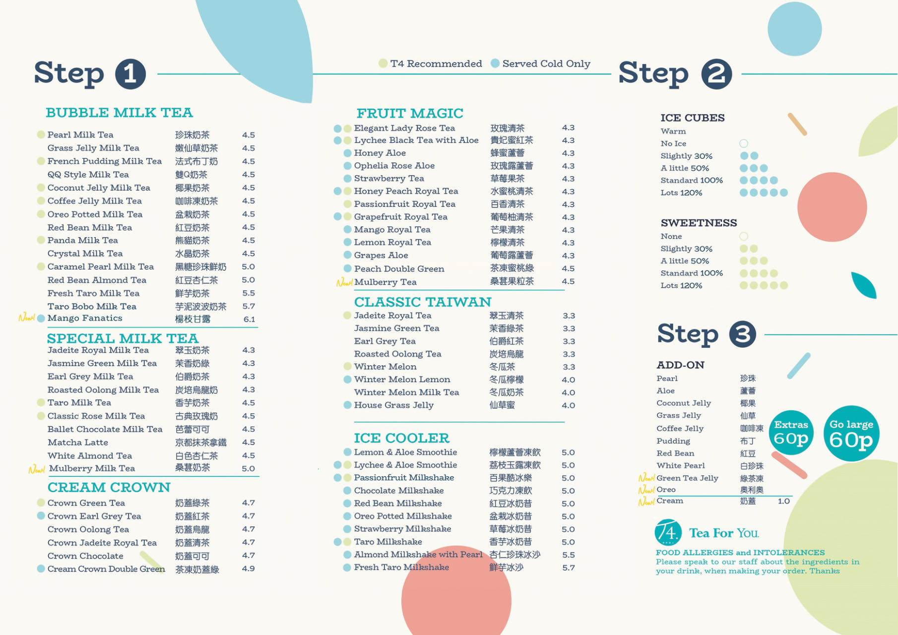 Bubble Tea Time Menu - Takeaway in London, Delivery Menu & Prices